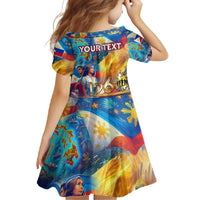 Custom The Philippines 126th Independence Anniversary Family Matching Off Shoulder Maxi Dress and Hawaiian Shirt Art Style - Polynesian Pride