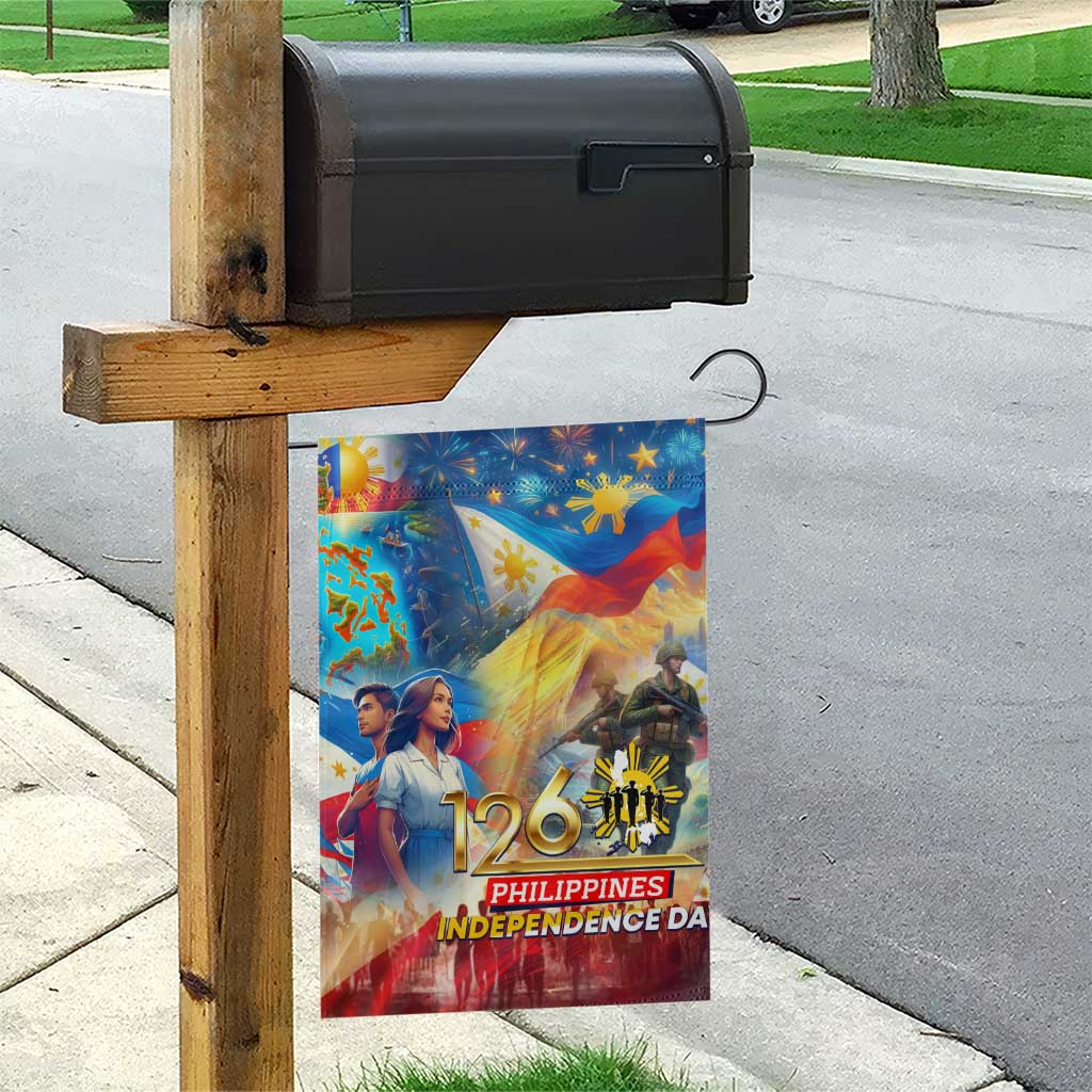 The Philippines 126th Independence Anniversary Garden Flag Art Style - Polynesian Pride