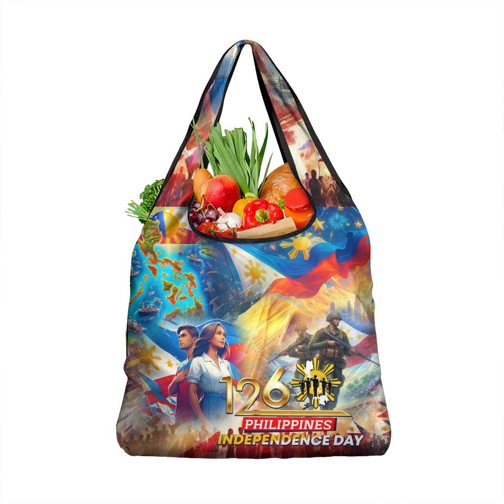 The Philippines 126th Independence Anniversary Grocery Bag Art Style - Polynesian Pride