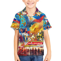 Custom The Philippines 126th Independence Anniversary Hawaiian Shirt Art Style - Polynesian Pride