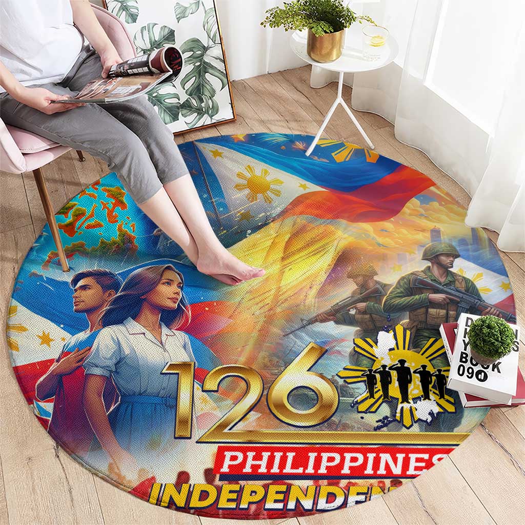 The Philippines 126th Independence Anniversary Round Carpet Art Style - Polynesian Pride