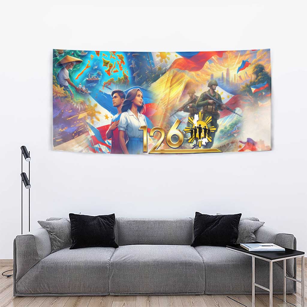 The Philippines 126th Independence Anniversary Tapestry Art Style - Polynesian Pride