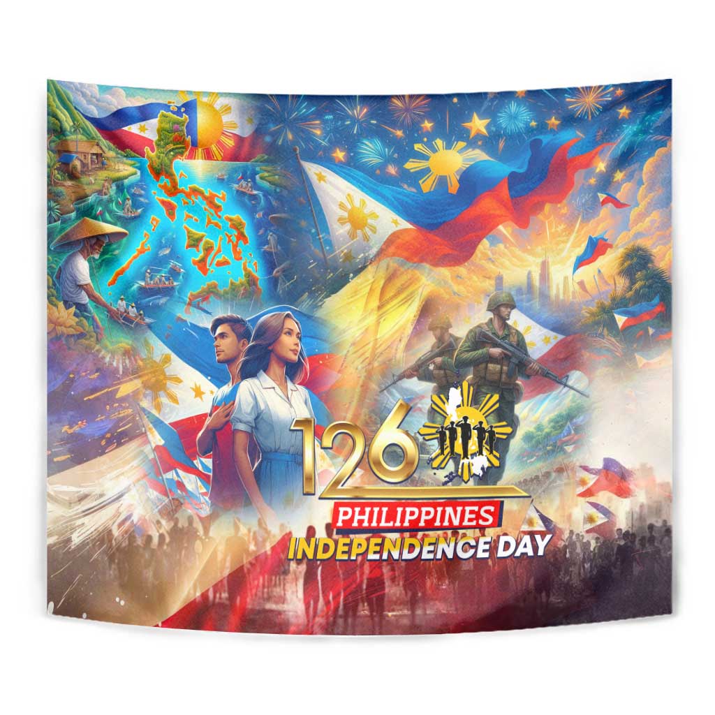 The Philippines 126th Independence Anniversary Tapestry Art Style - Polynesian Pride
