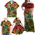 Personalized Vanuatu 45th Independence Anniversary Family Matching Off Shoulder Maxi Dress and Hawaiian Shirt Melanesian Pattern Reggae - Polynesian Pride