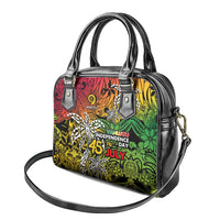 Personalized Vanuatu 45th Independence Anniversary Shoulder Handbag Melanesian Pattern Reggae - Polynesian Pride