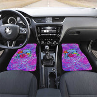 Dolphin Polynesia Car Mats Hibiscus Tropical Wave - Purple Vibes