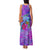 Personalized Dolphin Polynesia Family Matching Tank Maxi Dress and Hawaiian Shirt Hibiscus Tropical Wave - Purple Vibes