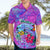 Personalized Dolphin Polynesia Hawaiian Shirt Hibiscus Tropical Wave - Purple Vibes