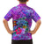 Personalized Dolphin Polynesia Hawaiian Shirt Hibiscus Tropical Wave - Purple Vibes