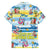 Surfing Christmas Family Matching Short Sleeve Bodycon Dress and Hawaiian Shirt Tropical Santa Let's Go Surfing DT02 - Polynesian Pride