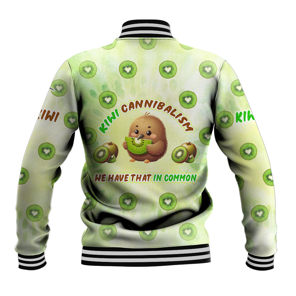 Kiwi Cannibalism Baseball Jacket New Zealand Kiwi Cute Bird Funny