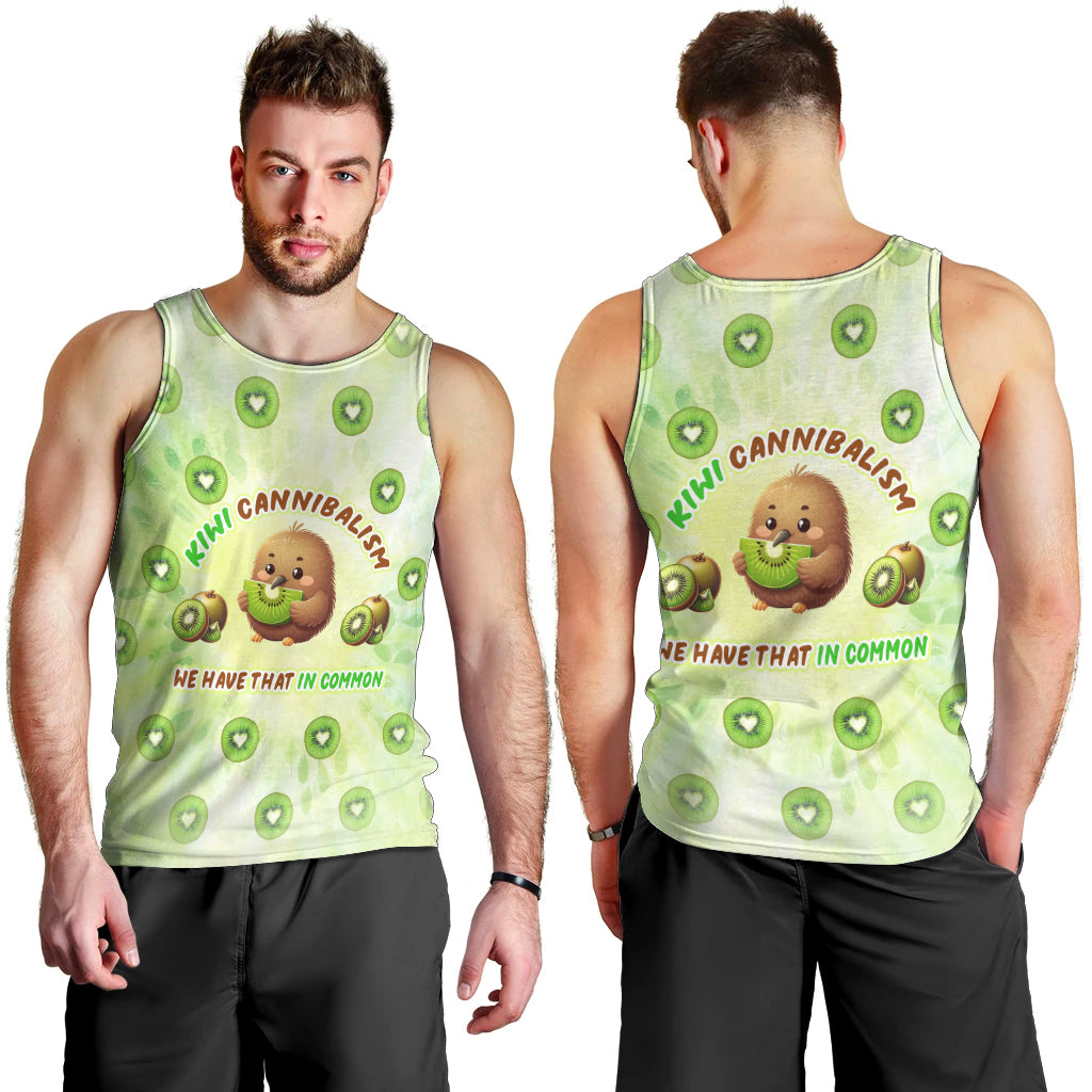 Kiwi Cannibalism Men Tank Top New Zealand Kiwi Cute Bird Funny