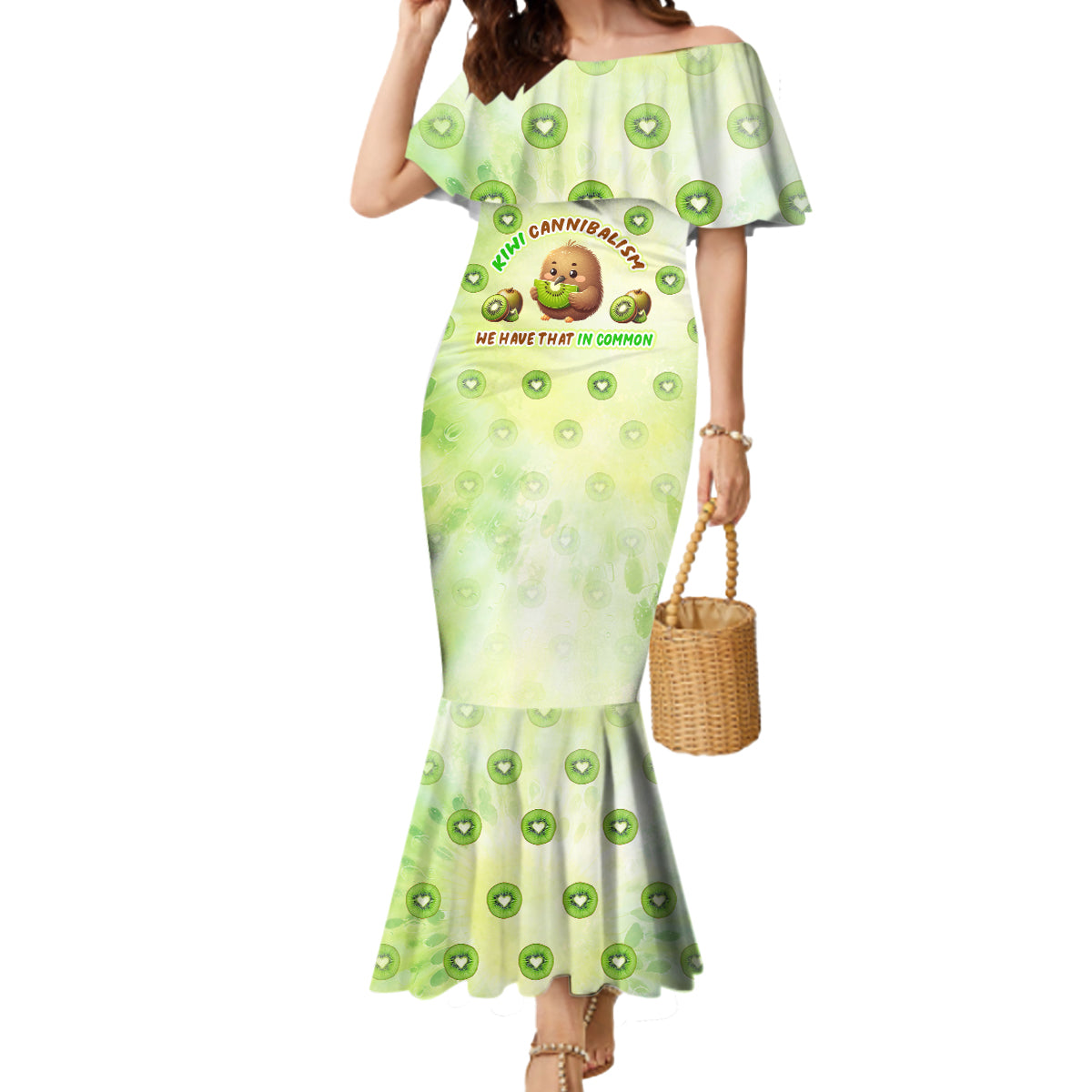 Kiwi Cannibalism Mermaid Dress New Zealand Kiwi Cute Bird Funny
