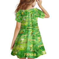 I Love Kiwi Family Matching Long Sleeve Bodycon Dress and Hawaiian Shirt New Zealand Kiwi Fruit Summer Cocktail DT02 - Polynesian Pride