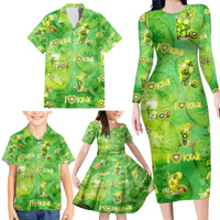 I Love Kiwi Family Matching Long Sleeve Bodycon Dress and Hawaiian Shirt New Zealand Kiwi Fruit Summer Cocktail DT02 - Polynesian Pride