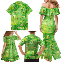 I Love Kiwi Family Matching Mermaid Dress and Hawaiian Shirt New Zealand Kiwi Fruit Summer Cocktail DT02 - Polynesian Pride