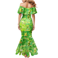 I Love Kiwi Family Matching Mermaid Dress and Hawaiian Shirt New Zealand Kiwi Fruit Summer Cocktail DT02 - Polynesian Pride