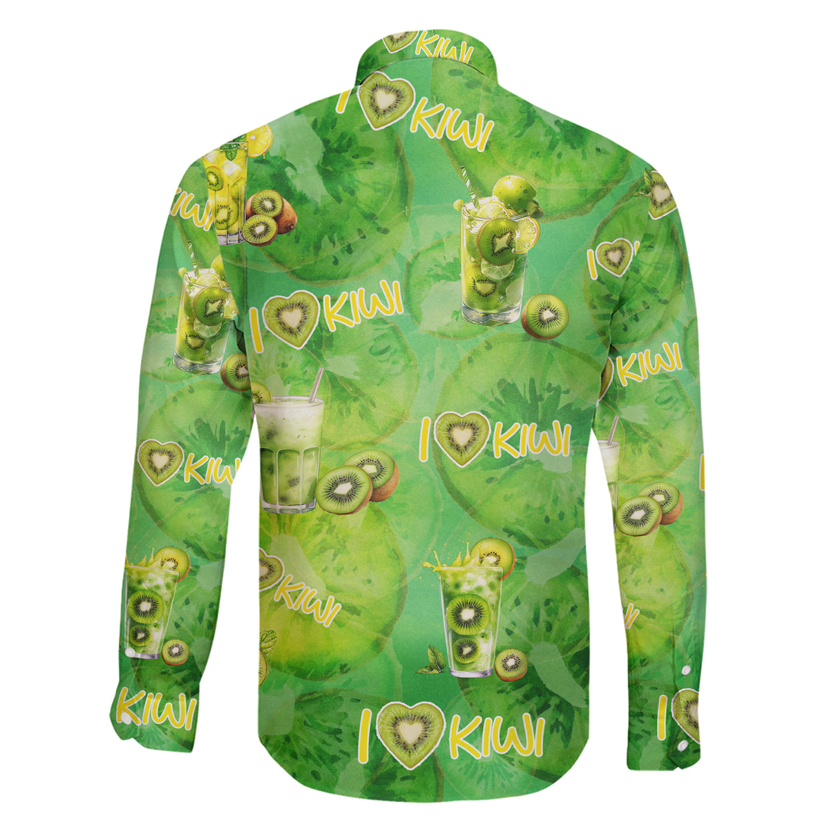 I Love Kiwi Family Matching Short Sleeve Bodycon Dress and Hawaiian Shirt New Zealand Kiwi Fruit Summer Cocktail DT02 - Polynesian Pride