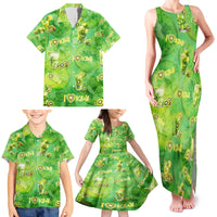 I Love Kiwi Family Matching Tank Maxi Dress and Hawaiian Shirt New Zealand Kiwi Fruit Summer Cocktail