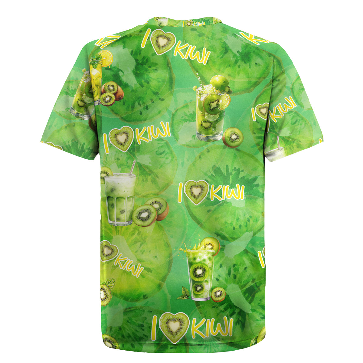 I Love Kiwi Rugby Jersey New Zealand Kiwi Fruit Summer Cocktail