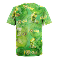 I Love Kiwi Rugby Jersey New Zealand Kiwi Fruit Summer Cocktail