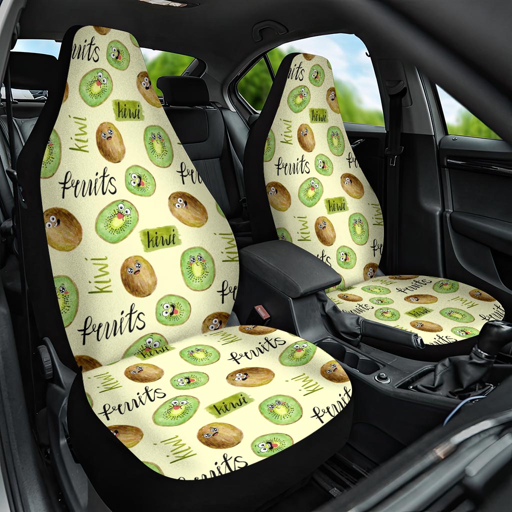 Kiwi Cute Humorous Car Seat Cover New Zealand Fruit
