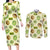 Kiwi Cute Humorous Couples Matching Long Sleeve Bodycon Dress and Long Sleeve Button Shirt New Zealand Fruit