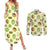Kiwi Cute Humorous Couples Matching Summer Maxi Dress and Long Sleeve Button Shirt New Zealand Fruit