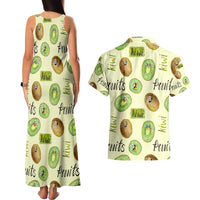 Kiwi Cute Humorous Couples Matching Tank Maxi Dress and Hawaiian Shirt New Zealand Fruit