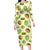 Kiwi Cute Humorous Family Matching Long Sleeve Bodycon Dress and Hawaiian Shirt New Zealand Fruit