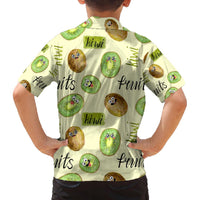 Kiwi Cute Humorous Family Matching Puletasi and Hawaiian Shirt New Zealand Fruit DT02 - Polynesian Pride