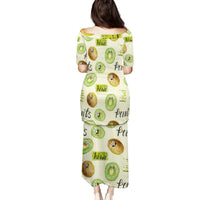Kiwi Cute Humorous Family Matching Puletasi and Hawaiian Shirt New Zealand Fruit DT02 - Polynesian Pride
