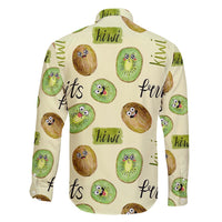 Kiwi Cute Humorous Family Matching Short Sleeve Bodycon Dress and Hawaiian Shirt New Zealand Fruit DT02 - Polynesian Pride