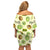 Kiwi Cute Humorous Off Shoulder Short Dress New Zealand Fruit