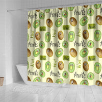 Kiwi Cute Humorous Shower Curtain New Zealand Fruit