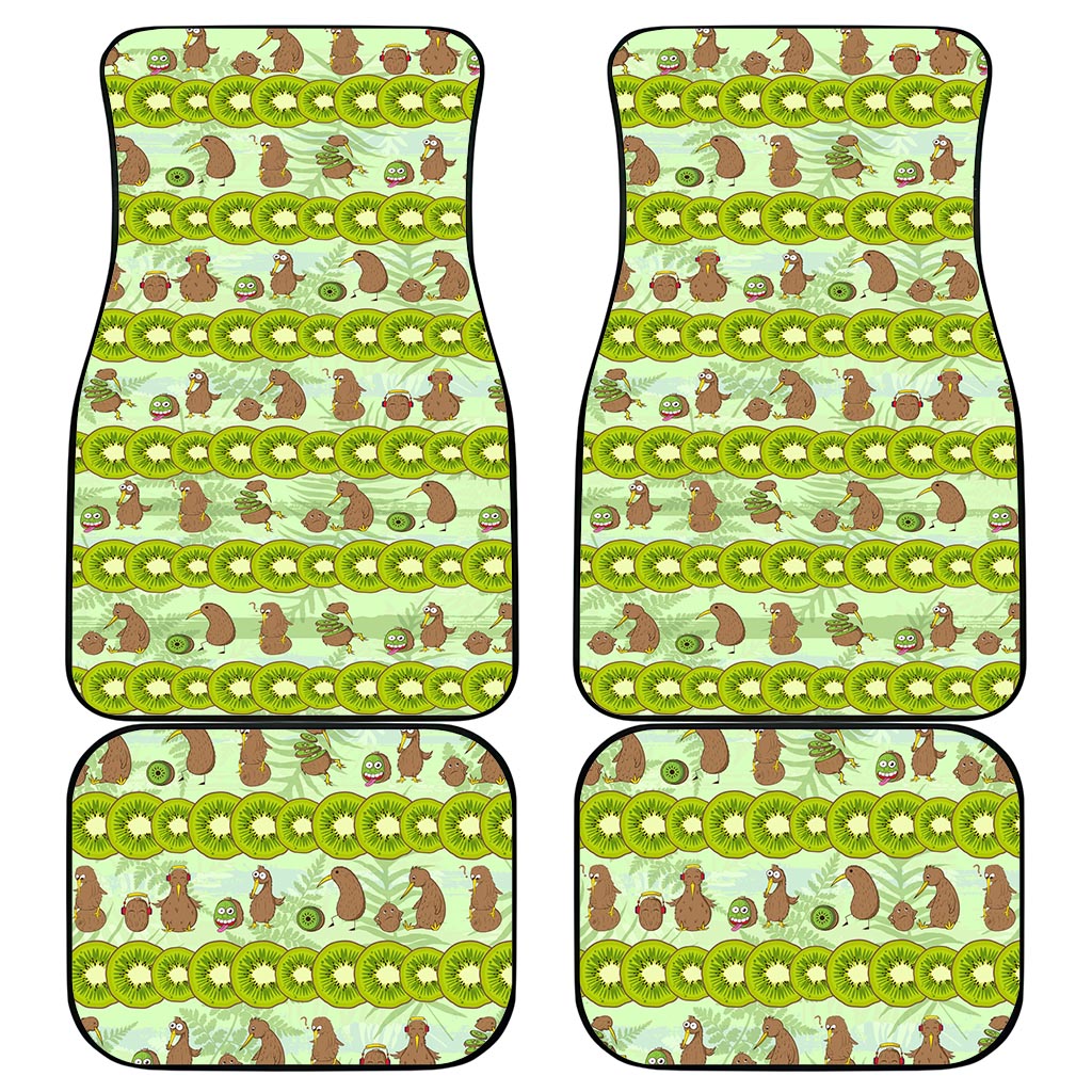 New Zealand Kiwi Fruit Witty Kiwi Bird Car Mats