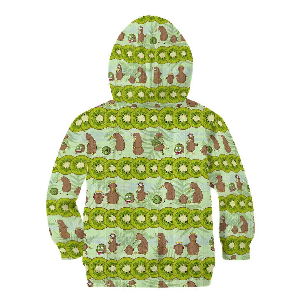New Zealand Kiwi Fruit Witty Kiwi Bird Kid Hoodie