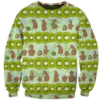 New Zealand Kiwi Fruit Witty Kiwi Bird Sweatshirt DT02 Unisex Green - Polynesian Pride