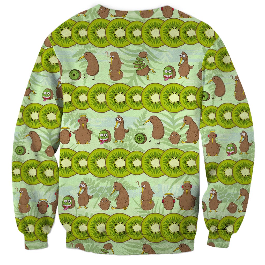 New Zealand Kiwi Fruit Witty Kiwi Bird Sweatshirt DT02 - Polynesian Pride