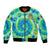 Just a Girl Who Loves Kiwis Bomber Jacket New Zealand Tie Dye