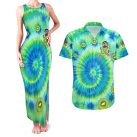 Just a Girl Who Loves Kiwis Couples Matching Tank Maxi Dress and Hawaiian Shirt New Zealand Tie Dye