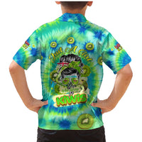 Just a Girl Who Loves Kiwis Family Matching Mermaid Dress and Hawaiian Shirt New Zealand Tie Dye DT02 - Polynesian Pride