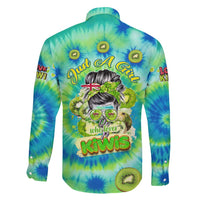 Just a Girl Who Loves Kiwis Family Matching Mermaid Dress and Hawaiian Shirt New Zealand Tie Dye DT02 - Polynesian Pride