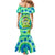 Just a Girl Who Loves Kiwis Family Matching Mermaid Dress and Hawaiian Shirt New Zealand Tie Dye