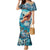 Hand In Hand Father's Day Polynesian Family Matching Mermaid Dress and Hawaiian Shirt Tribal Flower Pattern
