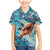 Hand In Hand Father's Day Polynesian Family Matching Mermaid Dress and Hawaiian Shirt Tribal Flower Pattern