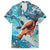 Hand In Hand Father's Day Polynesian Hawaiian Shirt Tribal Flower Pattern