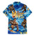 Hawaii Father's Day Family Matching Mermaid Dress and Hawaiian Shirt The Surfing Dad Polynesian Tattoo