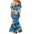 Hawaii Father's Day Family Matching Mermaid Dress and Hawaiian Shirt The Surfing Dad Polynesian Tattoo