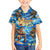 Hawaii Father's Day Family Matching Off Shoulder Short Dress and Hawaiian Shirt The Surfing Dad Polynesian Tattoo